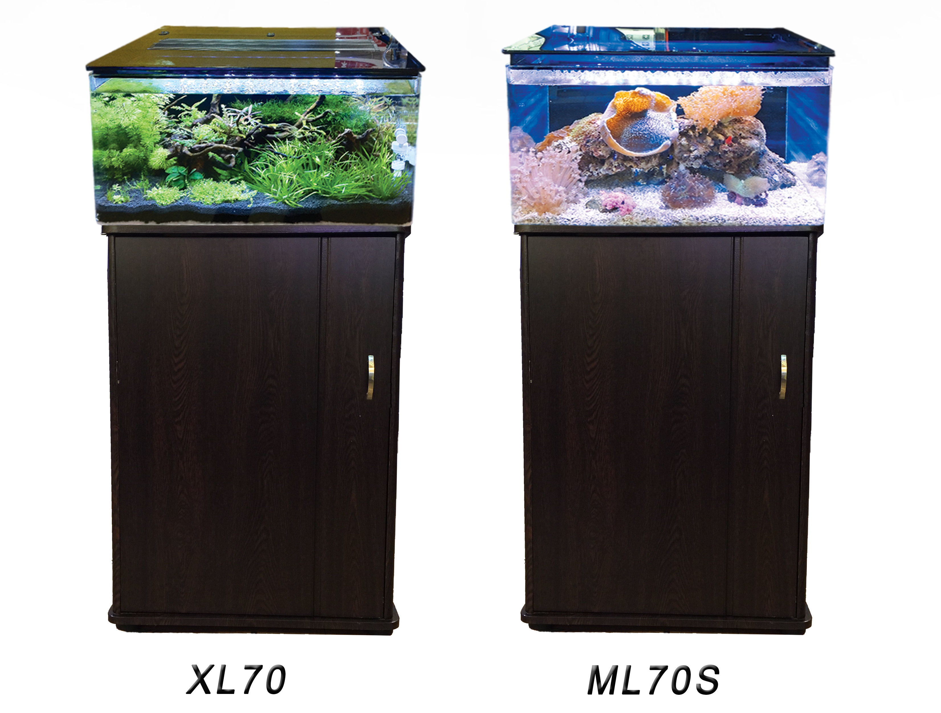 Macro Aqua ML70S 21.1gal Acrylic Marine Tank Set w/ 9W LED, Protein Skimmer, Filter, & Lid Gallery