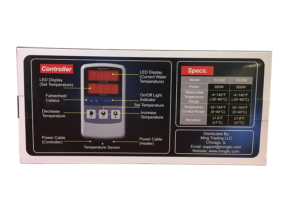 H2Pro TH-300 (300W) Titanium Heater w/ Controller Gallery